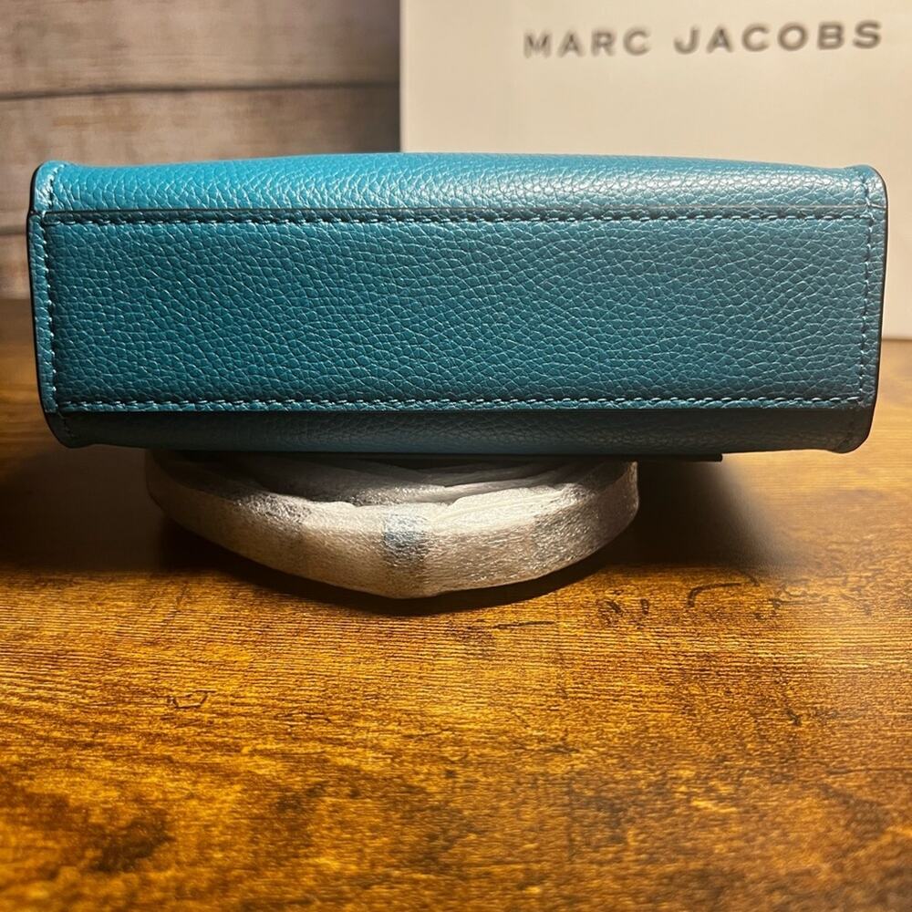 Marc Jacob’s Micro Mini Grind Leather Tote - Harbor Blue - Picture 7 of 8